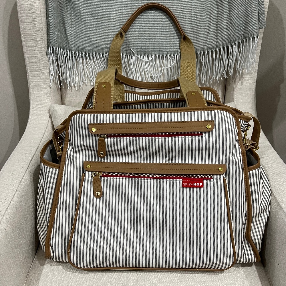 EUC Skip Hop Grand Central Diaper Bag in French Stripe